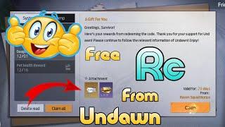 Free RC From undawn || Limited edition || Free Radeem code#undawn#mrundawn#undawngarena