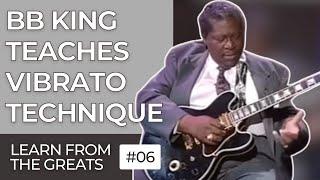 BB King Teaches Guitar: Vibrato Technique