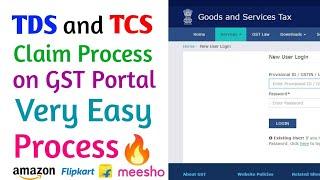 TDS and TCS Claim Process in GST Portal for Online/Offline Sellers