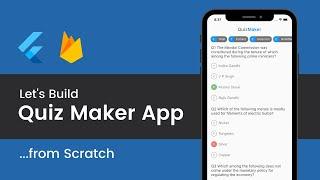 Build a Quiz Maker App with Flutter & Firebase  | Flutter Tutorial For Beginners