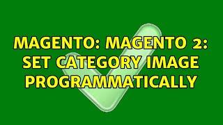 Magento: Magento 2: Set category image programmatically