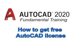 AutoCAD 2020 | Fundamental Training | How to get AutoCAD 2020 free License | Tagalog