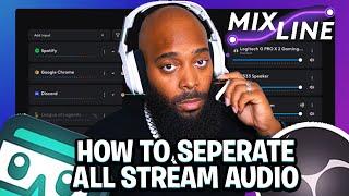 How To Separate Game, Music, Discord Audio In OBS | NEW Mixline Audio Mixing Software
