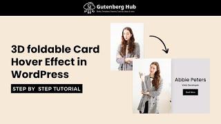 How to Create 3D Foldable Card Hover Effect in WordPress | WordPress design Tips and Tricks