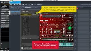 Vienna Ensemble Pro - How to Automate Kontakt via Cubase Quick Controls.