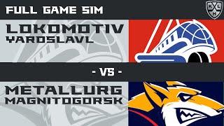 NHL 25 | KHL | LOKOMOTIV Yaroslavl - METALLURG Magnitogorsk | FULL GAME SIM | PS5