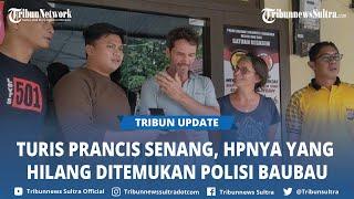 Turis Prancis Mau ke Wakatobi Bahagia Usai HP Miliknya yang Hilang Ditemukan Polisi di Baubau Sultra