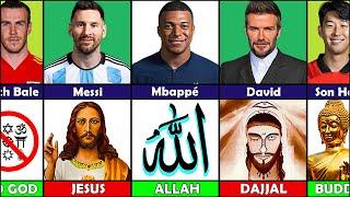 GOD Of Famous Football Players!  | FT. Ronaldo, Messi, Neymar...