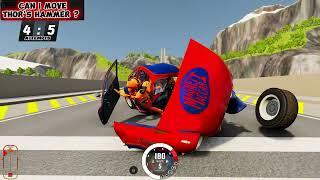 Thor's Hammer VS BeamNG Car's - BeamNG Crashes Gameplay Part 2