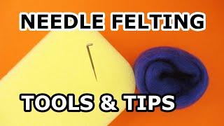 Needle Felting TOOLS for beginners, you only need two or three!