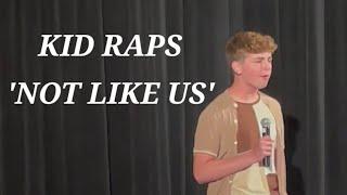 Kid Raps 'Not Like Us' for Middle School Talent Show