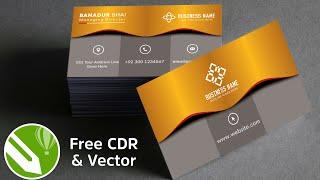 How to Make Beautiful Business Card Design In Corel Draw - Corel Draw Tutorials For Beginners