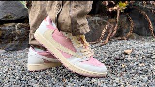 Travis Scott Air Jordan 1 Low OG “Shy Pink” - On Foot Review