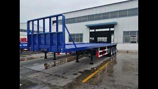 Factory Direct Sales Heavy truck trailer Customized 3 6 FuwaBPW Axles 30 120 Ton Flatbed container