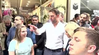 InVeria.gr - Επίσκεψη πρόεδρου ΣΥΡΙΖΑ - ΠΣ Στέφανου Κασσελάκη στην αγορά της Βέροιας (20/5/2024)