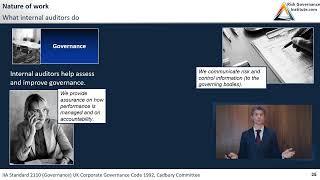 CIA Part 1 - What does Internal Audit do? - Governance