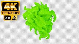 Slime Green Screen  - Footage 4K