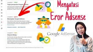 Mengatasi eror google adsense 2022