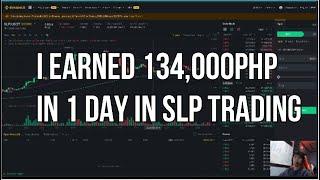 How I earned money in SLP short term trading | I earned 134k in 1 day! | Here's how I did it