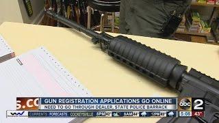 Gun registration applications in Maryland go online