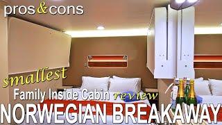 Smallest Family inside cabin Norwegian Breakaway tour and review @CruiseTravelVideos