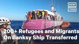 Banksy' Vessel Refugees & Migrants Rescued After Overcrowding | NowThis