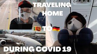 Flying during Covid 19|Sri lanka to Germany!|Footage shows Empty Airports and Planes(CMB to FRA)LIVE