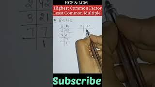 HCF & LCM | How to find LCM with HCF? #maths