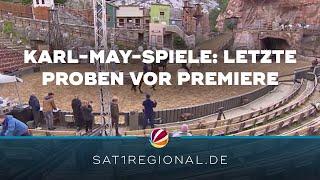Karl-May-Spiele in Bad Segeberg: Hauptdarsteller proben für Premiere