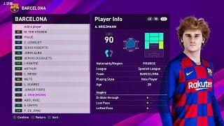 BARCELONA Players Faces & Rating | PES 2020