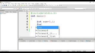 Print the  Sum of numbers from 0 to 10 in C Programming using For Loop