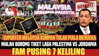 MirisTimnas Malaysia di Tinggalkan Fansnya,Pilih saksikan dan Dukung Palestina di Kuala lumpur 