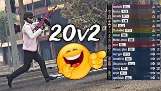 DEXA Crew JUMPED My Homie In a 20v1 Me & The Gang Made Them Leave (GTA ONLINE)