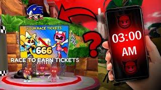 What happens if YOU get 666 TICKETS in Sonic Speed Simulator at 3AM?!  - Roblox