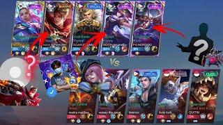 5man with the top global(Claude, Fanny, Bane) with coach zynnn (RG Gameplay)