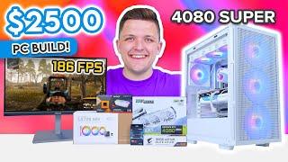 $2500 Gaming PC Build 2024!  [White-Themed 4K Build w/ Benchmarks]