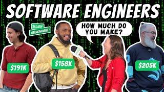 Software Engineers Make How Much?  Salary Transparent Street™️ Compilation 