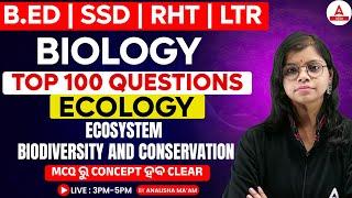 B.Ed | SSD | RHT | LTR | BIOLOGY | Top100 MCQ ECOLOGY