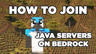How To Join JAVA EDITION Servers on BEDROCK EDITION Minecraft
