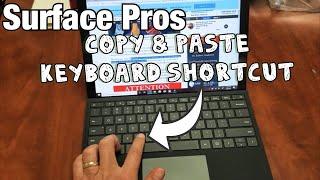 All Surface Pros: How to Copy/Paste Using Keyboard Shortcut
