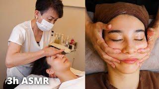 Senior Japanese ESTHETICIANS showing their SKILLS (soft spoken 3 hours)