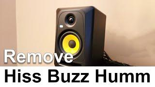 Remove Hiss & Buzz & Humm Noises from KRK Speakers - Classic 5