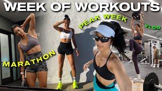 MY WEEK OF MARATHON TRAINING | Running, Gym Workouts + Peak Week!!!