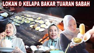 MAKANAN ANEH️ NYOBAIN KELAPA & LOKAN BAKAR KHAS SABAH