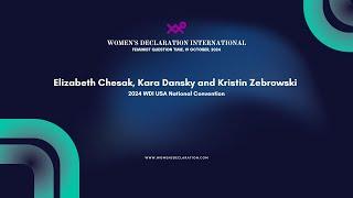 Elizabeth Chesak, Kara Dansky and Kristin Zebrowski - 2024 WDI USA National Convention #WDI #FQT