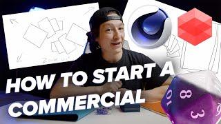 HOW TO MAKE A 3D Motion Graphics COMMERCIAL - Storyboarding and PreProduction