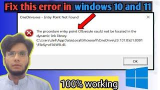 Fix the procedure entry point CfExecute could not be located in the dynamic link library genuine...