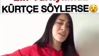 Karadenizli kız Kürtçe şarkı söylüyor