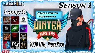 1000 INR WINTER SCRIMS BY CHILLTOWN LOBBY 3 || LIVE || SVIZ