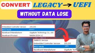Convert Legacy to UEFI Windows 11 Without Data Loss | UEFI Missing